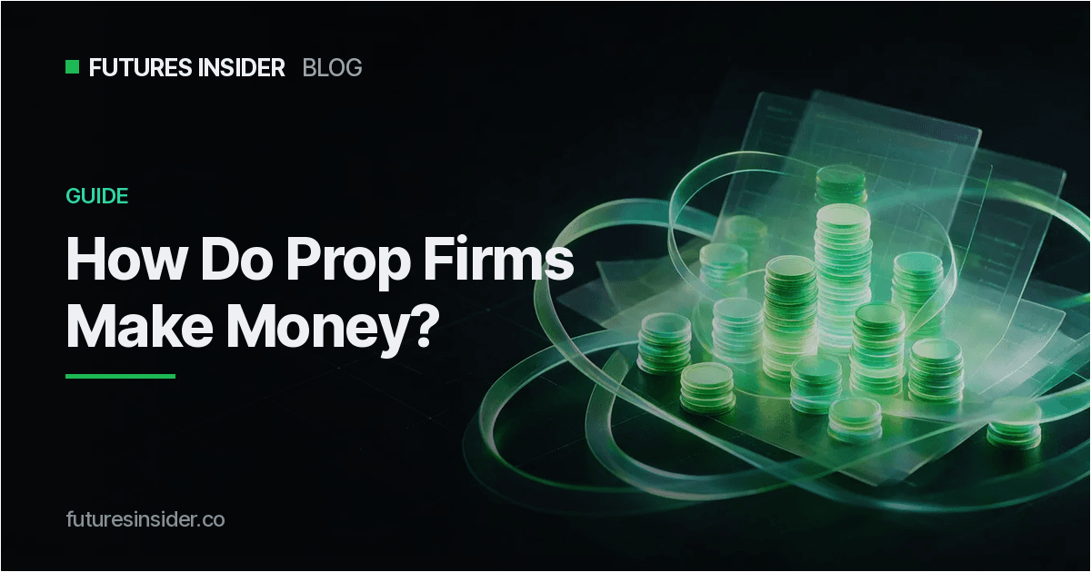 How Do Prop Firms Make Money? The Business Model, Honestly Explained cover art on the Futures Insider dark green theme